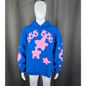 Sp5der Beluga Hoodie Blue Pink Size XL FW23